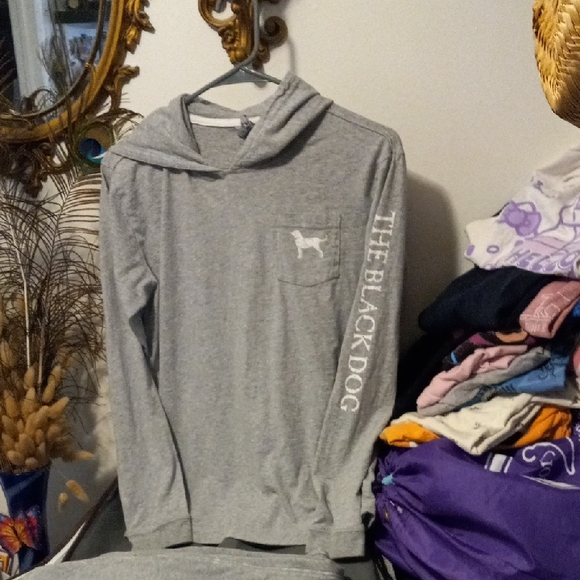 The Black Dog Tops - The Black Dog Classic Gray Hoodie